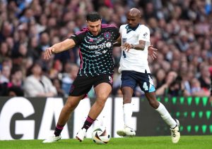 Soccer Aid fans convinced Tommy Fury ‘has never watched football’ after boxer’s awkward blunder live on ITV