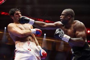 Daniel Dubois stuns Filip Hrgovic to set up potential Anthony Joshua clash as ref waves off fight over horror eye cuts