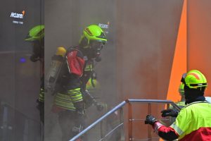 Firefighters rush to blaze at Spanish GP and McLaren hospitality suite evacuated after ‘motorhome catches fire’