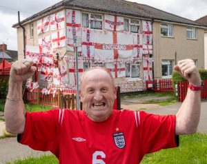 Our next-door neighbour has covered his ENTIRE house in England flags for the Euros – it makes parking a nightmare