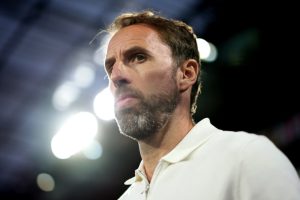 England fans throw cups and boo Three Lions boss Gareth Southgate as he applauds them after drab draw