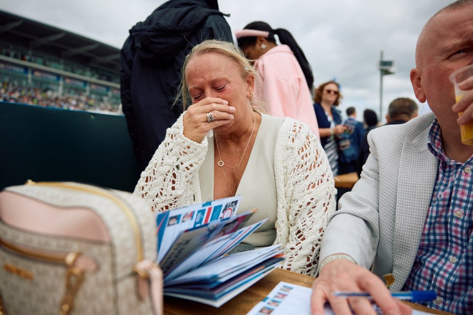 Racegoer breaks down in tears after ‘heartbreaking’ tragedy just yards from finish post