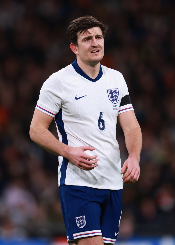 Harry Maguire a DOUBT for England Euro 2024 squad with injury as he’s one of three players training away from team