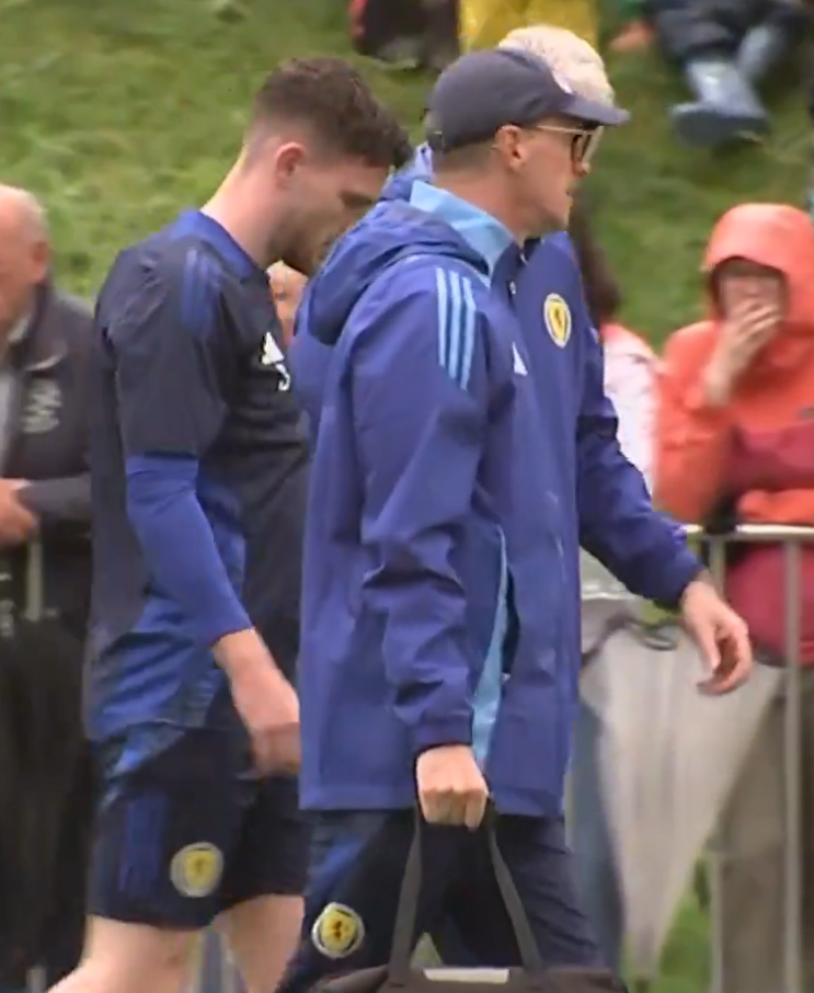 Captain Andy Robertson and Scotland team mate pull OUT injured during first Euros training session in huge blow