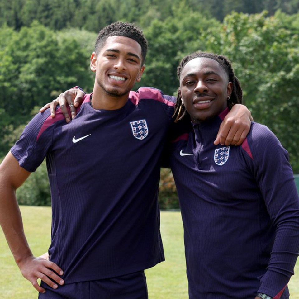 England stars Jude Bellingham and Eberechi Eze both celebrate their birthdays at Euros base — but missed out on cake