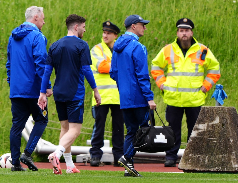 Bizarre moment Scotland KITMAN drafted into first Euro 2024 training session as preparations hit by major disruption