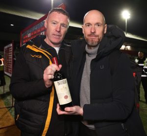 EFL manager who was gifted red wine by Man Utd boss Erik ten Hag SACKED as club wish to go in ‘different direction’