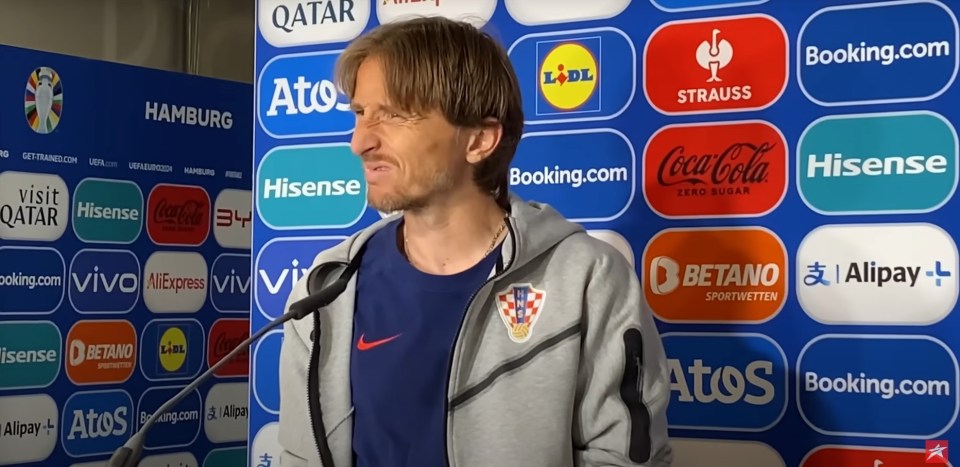 Watch moment frustrated Luka Modric walks out of interview after reporter’s question following Croatia’s Euro 2024 draw