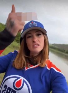 NHL boob flashing fan says ‘f*** you if you don’t like it’ as she angrily sets the record straight about viral video