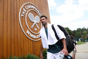 Novak Djokovic spotted on pitch at Serbia’s Euro 2024 clash just hours after he was practising at Wimbledon