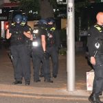 Shots fired during Italy-Albania match leaving one injured as riot cops armed with submachine guns launch manhunt