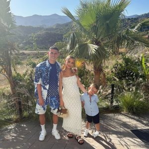 Phil Foden and pregnant girlfriend Rebecca enjoy sun-soaked holiday before he meets up with England squad for Euro 2024