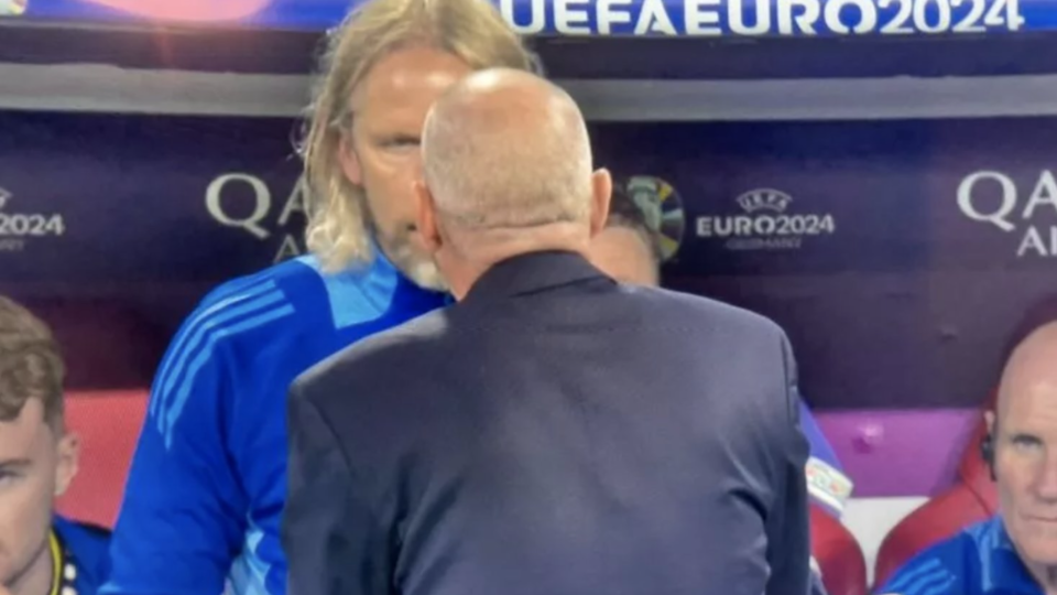 Watch Scotland boss Steve Clarke give reporter a death stare as he’s asked about bust-up during Germany embarrassment