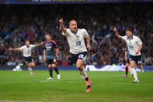 England fans say ‘get him on the plane’ after Chelsea legend scores stunning first goal at Soccer Aid