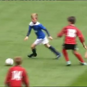 Incredible footage shows Adam Wharton dazzling defenders aged 10 before rising to Euro 2024 stardom with England