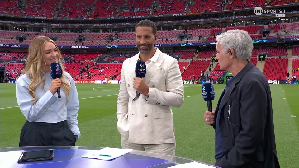 Rio Ferdinand ‘revives ghost of Liverpool’s Spice Boys’ with brave outfit live on TNT Sports for Champions League final