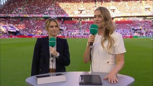 Laura Woods stuns in bold outfit on ITV’s Euro 2024 coverage as fans hail ‘only good reason to watch this England game’