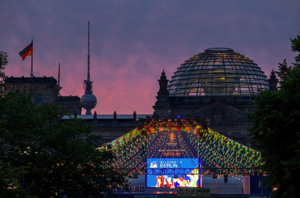 Euro 2024 fanzone is LOCKED DOWN after suspicious object found at Berlin viewing area just hours before first game