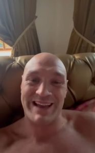 Watch Tyson Fury give ‘very important message’ from his BED in first public post since Oleksandr Usyk defeat