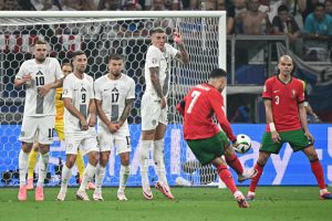 Cristiano Ronaldo’s woeful free kick record at international tournaments exposed with Portugal star scoring just ONCE