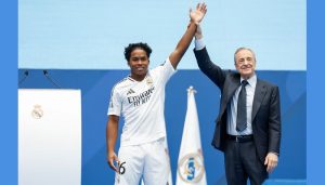 Brazil teenager Endrick unveiled as Real Madrid’s new star