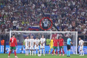 Fans ‘spot what Cristiano Ronaldo was aiming at’ as Portugal star reaches embarrassing free kick milestone