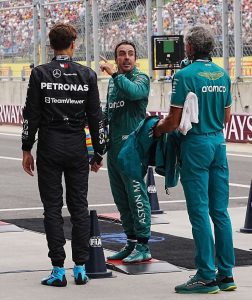 Watch moment furious Fernando Alonso throws jacket to ground in anger after major blunder at Hungarian GP