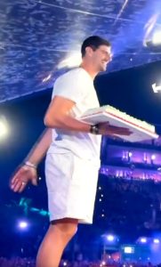 Watch Thibaut Courtois bizarrely throw cake at fan at Tomorrowland in ‘most random crossover of 2024’