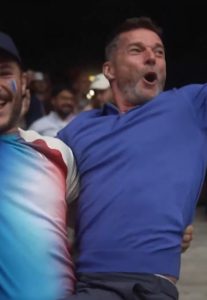 First Dates star Fred Sirieix goes wild as he watches rugby sevens with France fans at Paris Olympics