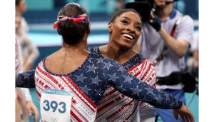 Simone Biles inspires United States to Paris Olympic gymnastics gold