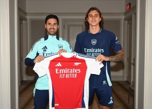 New video reveals Riccardo Calafiori was at Arsenal SEVEN MONTHS before Italian signed in £42m transfer