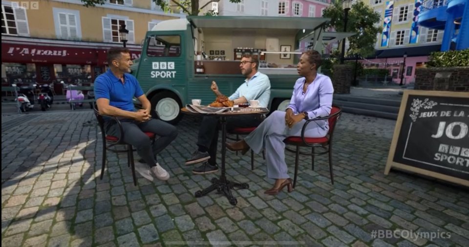 Olympic viewers tell BBC to ‘stop it’ as they slam ‘horrific’ green screen showing Fred Sirieix and Co in Paris street