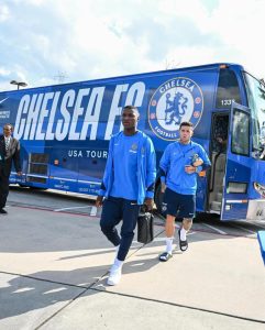 Enzo Fernandez pictured back with Chelsea squad for first time since apologising to team-mates for racism storm