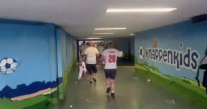 Moment dejected England fans race BACK into Euros stadium after missing Bellingham’s wondergoal & shout ‘back in we go!’