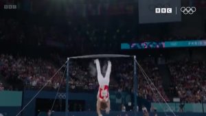 Watch Olympics gymnast suffer sickening fall after equipment SNAPS… then fall again in second attempt on bars