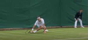 ‘That sounded awful,’ says BBC Wimbledon commentator as Brit’s opponent SCREAMS in agony after heavy fall