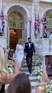 Footballer Riyad Mahrez marries Taylor Ward for a THIRD time in Italy surrounded by celebs and famous wedding singer