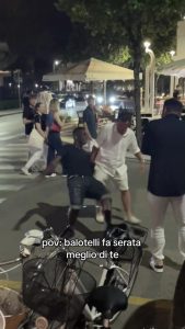 Mario Balotelli hits back after footage emerges of him falling in street during boozy night out with pals