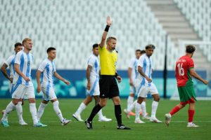 Lionel Messi calls out VAR shambles with Argentina forced to resume Olympics match over an HOUR after late goal