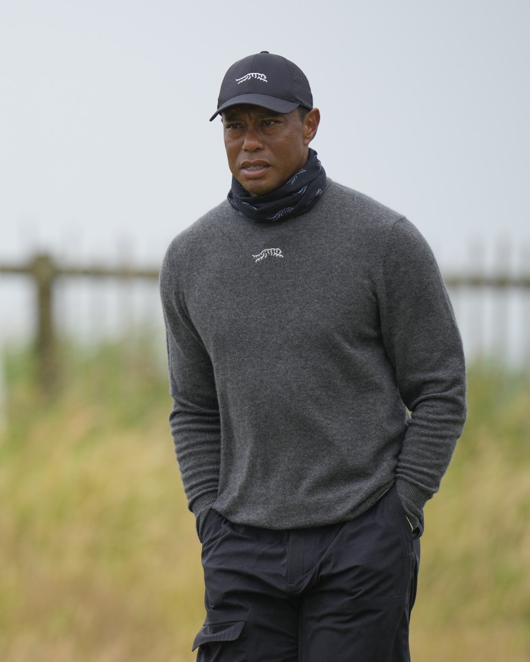 Rare pic of Tiger Woods’ leg without sleeve revealed following horror crash and surgery as fans say ‘that is brutal’