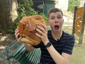 I tried Paris’ biggest pain au chocolat during the Olympics – it weighs 1kg, costs £31 and has 3000 calories