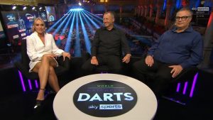 Emma Paton labelled a ‘dream’ by adoring fans as Sky Sports host stuns in leggy outfit at World Matchplay Darts final