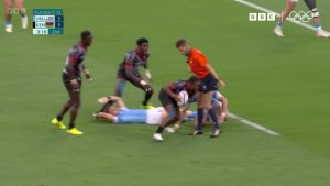 Watch awkward moment Olympics rugby star tackles REFEREE by mistake live on TV
