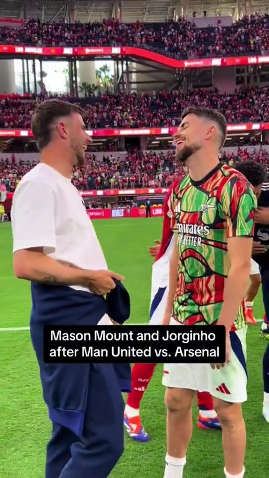 Chelsea fans say ‘I feel sad watching this’ as they spot what Mount and Jorginho did after Arsenal’s win over Man Utd