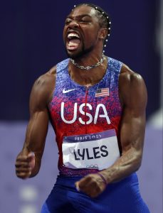 Noah Lyles a breathless self-publicist but after Olympic 100m glory he’s set to become global star to rival Usain Bolt