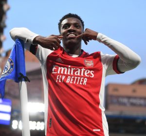 Why does Eddie Nketiah mime a ‘phone call’ when celebrating goals for Arsenal?