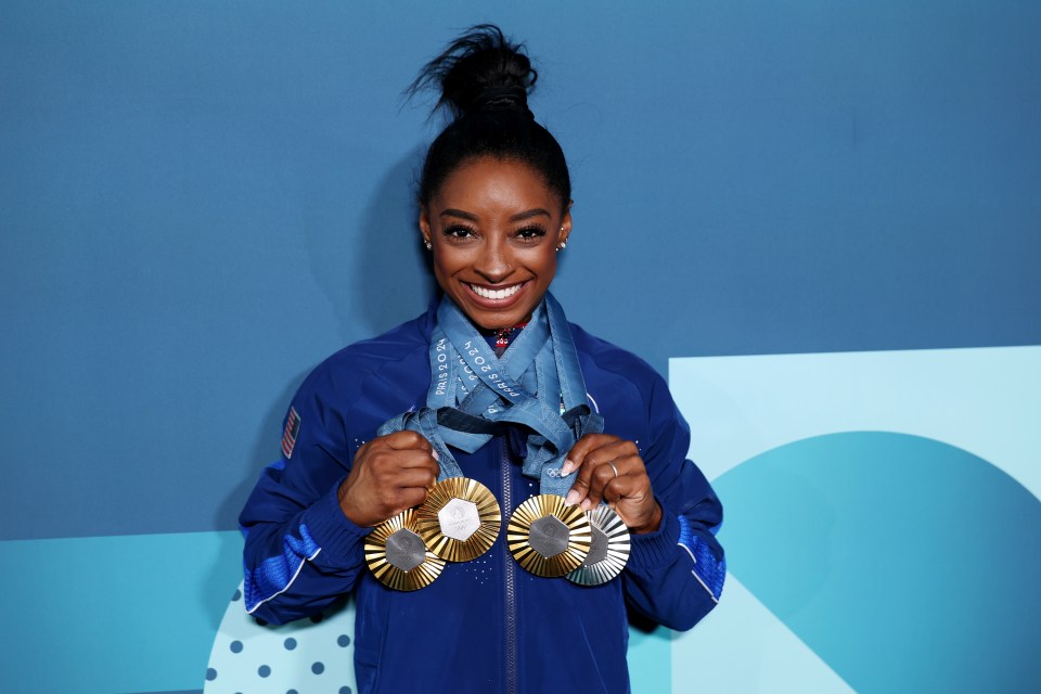 Simone Biles’ ‘tiny’ bonus from Team USA for winning three golds at Paris Olympics revealed as fans call it ‘shameful’