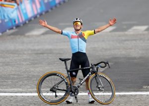 Olympics 2024 fans say ‘wow, that’s the definition of aura’ after spotting what Remco Evenepoel did after sublime gold