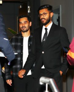 Ilkay Gundogan signs autographs as Man City icon meets Pep Guardiola at boss’ Manchester restaurant to seal transfer