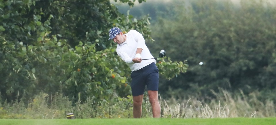 Harry Maguire relaxes with round of golf and drives Ferrari buggy after Man Utd’s opening day win over Fulham